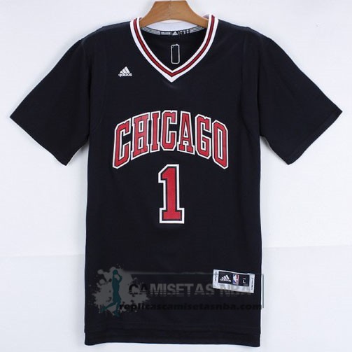 Camiseta Manga Corta Bulls Rose Negro